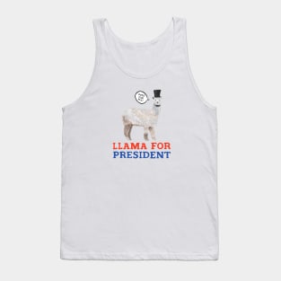 Llama for President Tank Top